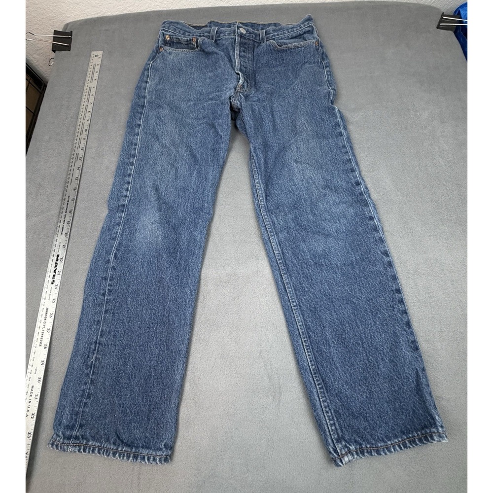 Levi 501xx Jeans Mens‎ 35 30 Blue Straight Leg Denim Trousers Baggy Rugged